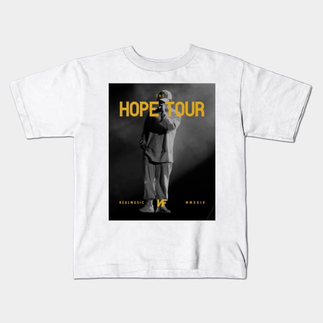 NF Hope Tour 2024 Kids T-Shirt by Lottz_Design 
